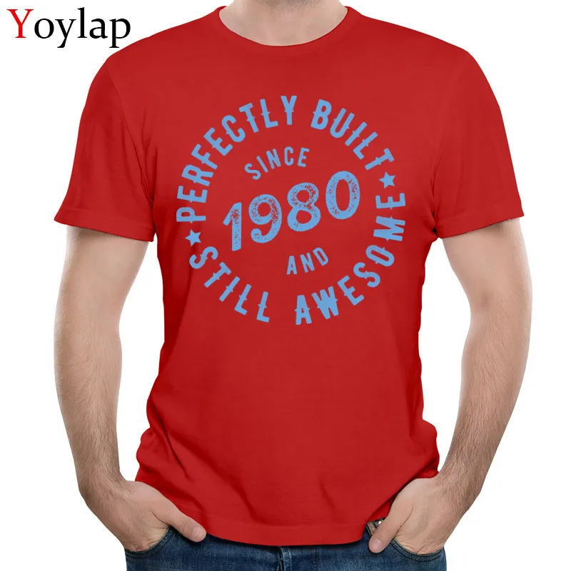  Mens T Shirts Printed On Print Short Sleeve Summer/Fall Tops Shirt Latest O Neck 100% Cotton Tee-Shirt Printed red