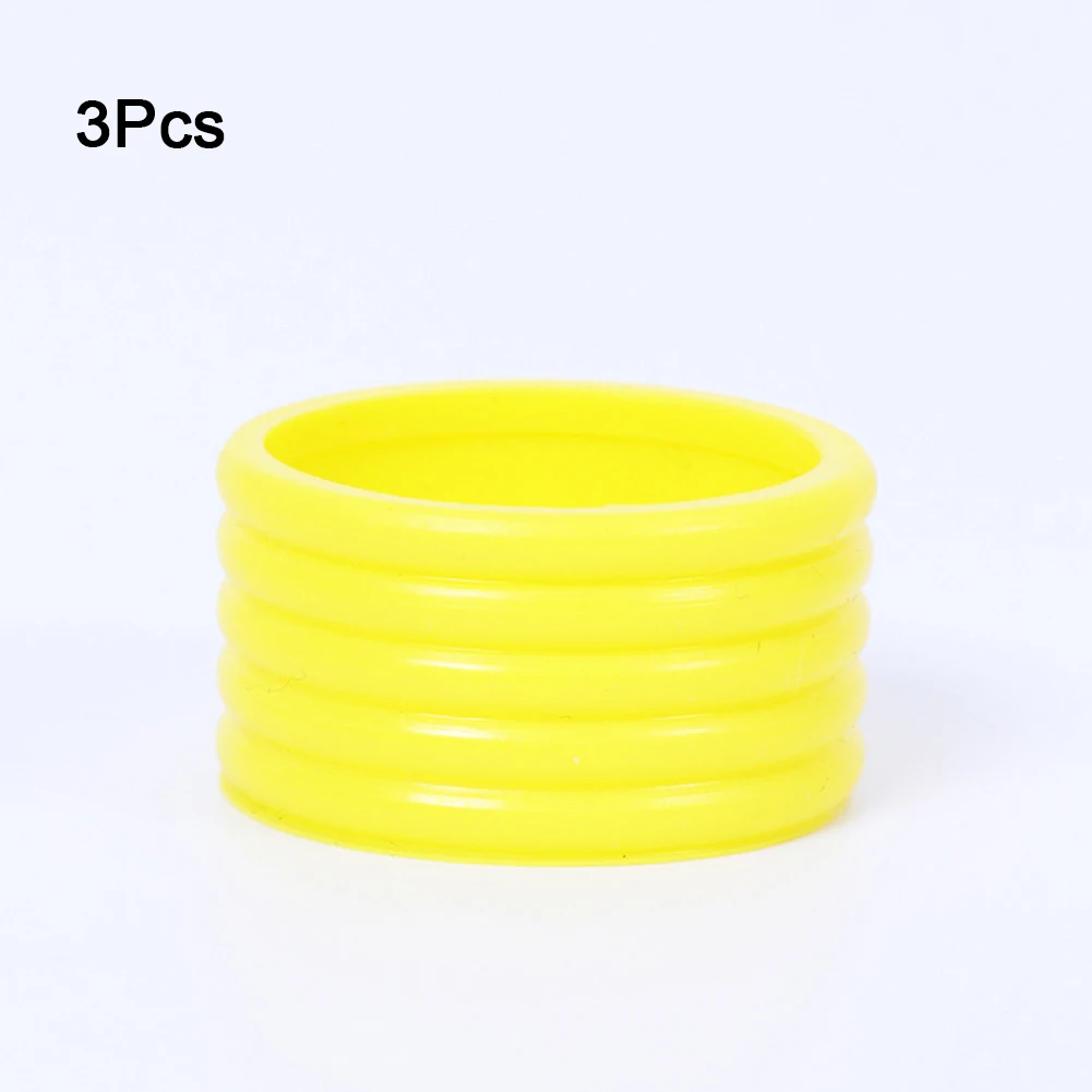 

Sweat Stretchy Protector Elastic Absorbing Tennis Grip Ring 3pcs Silicone Racket Overgrip Handle's Band Absorb Fix Ring Sports