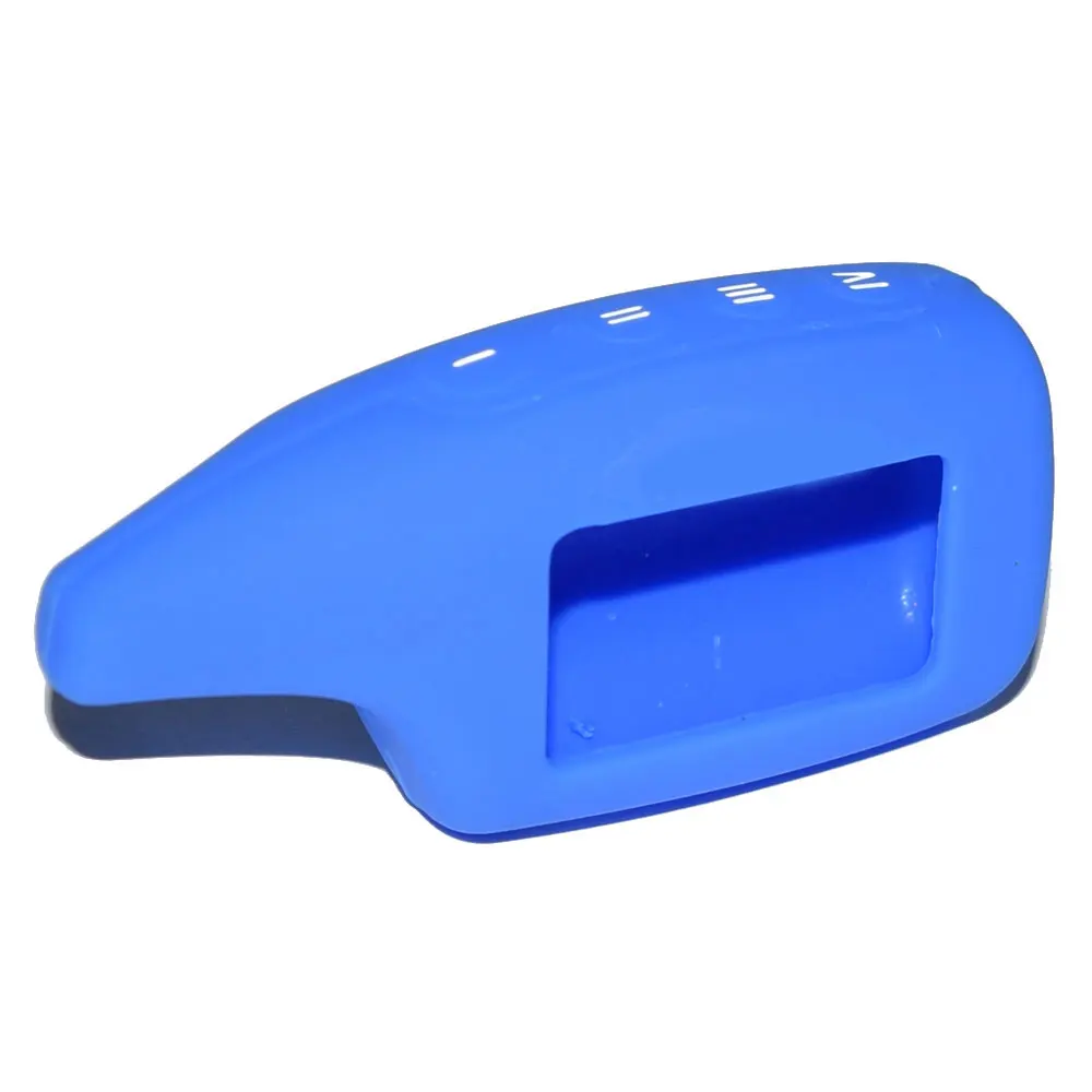 Silicone Key Case For Scher Khan Magicar 5 6 V Logi-car A B Two Way Car Alarm M5 LCD Keychain Remote Control Protect Cover Skin