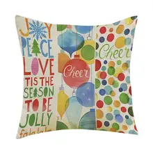 Горячая Распродажа Модный Рождественский Рисунок крашение диван-кровать декоративная Подушка Крышка Подушка Чехол только для вас