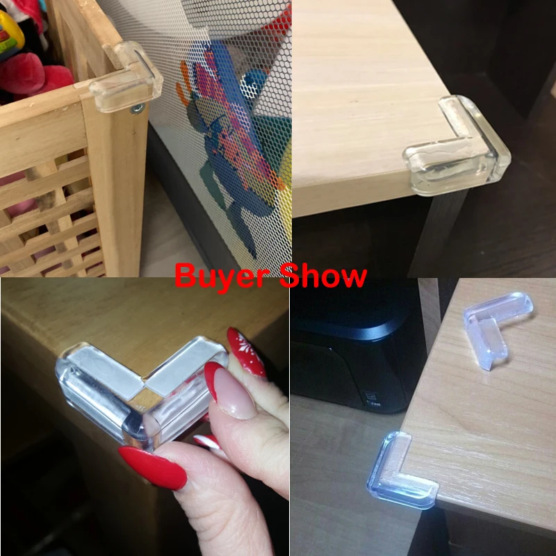 4Pcs Child Baby Silicone Safety Protector Table Corner Protection from Children Anticollision Edge Corners Guards Cover For Kids