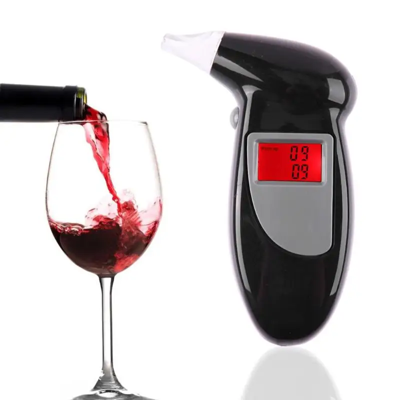 

1Pcs Hand Held Blows Digital LCD Alert Breath Alcohol Tester without Battery Alcohol Tester Breathalyzer Analyzer Detector Alert