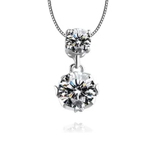 Fashion Pendant Necklace Trend Delicate Zircon Super Flash Pendant Clavicle Chain Temperament Lady Wild Necklace flash shaped pendant chain necklace