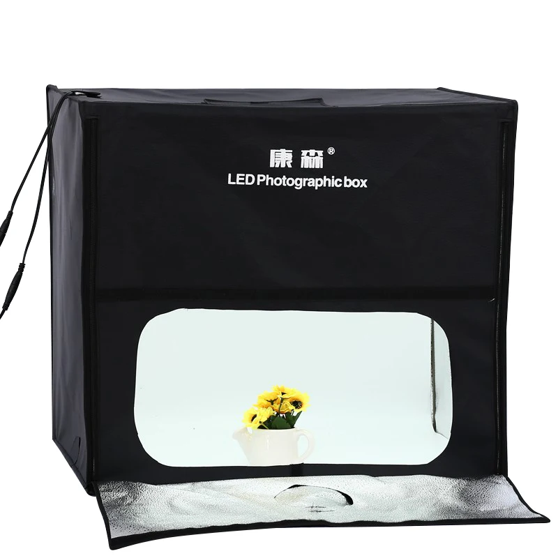 

60cm*60cm LED Professional Portable Softbox Box LED Photo Studio Video Lighting Tent with LED Light Photography Props