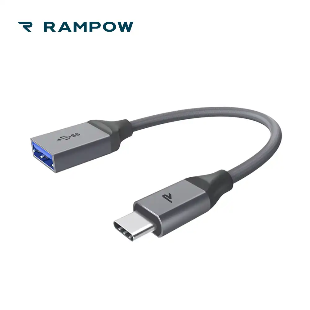 Rampow Usb C Adapter For Macbook Air 5v 3a Fast Charging Type C To Usb Female Adapter Otg Adapter For Samsung S9 Huawei P Phone Adapters Converters Aliexpress