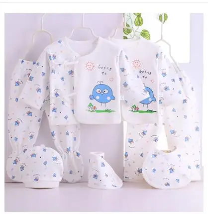 Newborn underwear set of 7 pieces 1 - Цвет: Серебристый