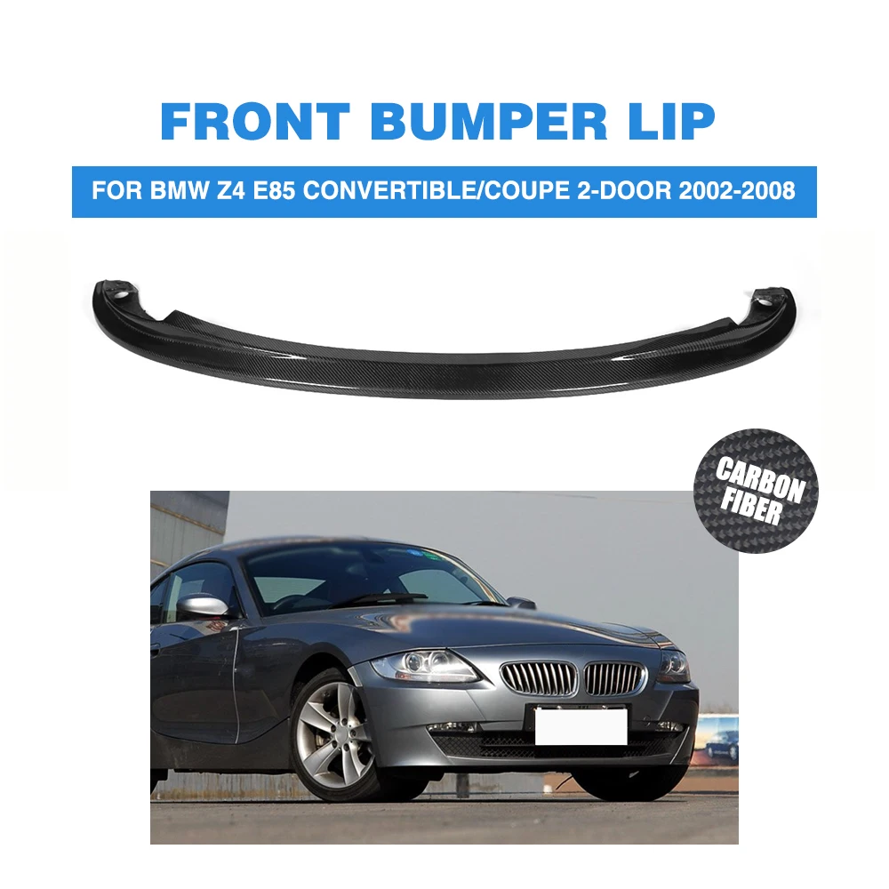 Carbon Fiber Front Bumper Lip Spoiler Chin for BMW Z4 E85 Convertible
