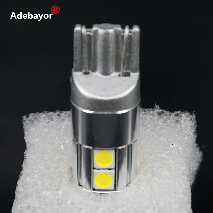 10 шт. T10 194 168 W5W 3030 9 Smd светодиодный автомобильная лампа авто клиновидный для салона обратный сигнал светильник лампы 12V белого цвета