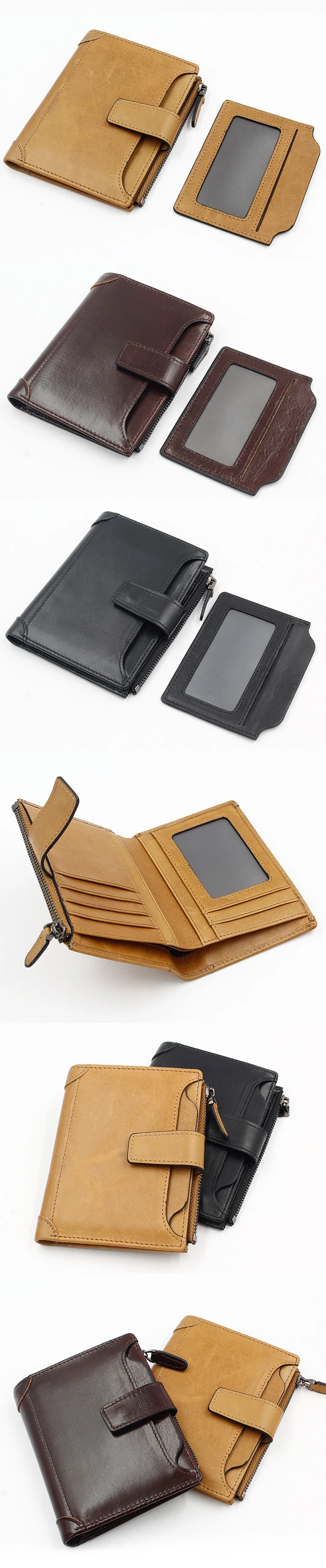 Men genuine leather wallet 111