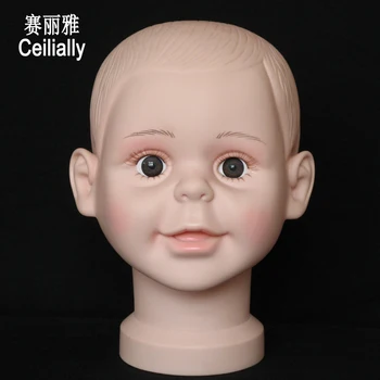 

New Arrival Realistic Child Plastic Head Mannequin Head Model On Display Hot Sale Manikin Doll Child Head