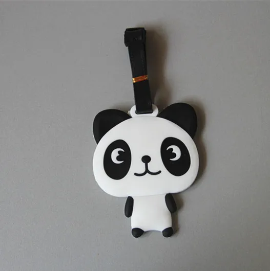 Panda серия аниме аксессуары для путешествий багажная бирка на чемодан ID адрес портативный держатель тегов багажная этикетка подарки Новинка