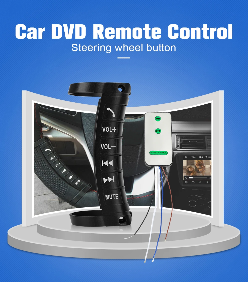 Автомобильный руль управления DVD 2din android окно Bluetooth кнопка универсальный беспроводной руль дистанционного управления