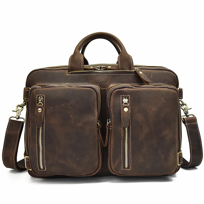 MAHEU новые модные сумки Сумка через плечо сумки в одной сумке из натуральной кожи многофункциональный портфель двойная молния деловая сумка