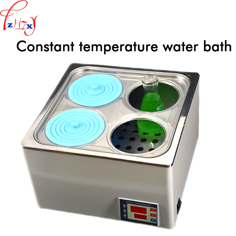 HH 4 thermostatic water bath pan 304 stainless steel 4 hole high grade digital display electric