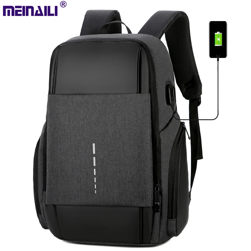 

2019 Men Business Backpack Multifunctional Waterproof 15.6 inch Laptop Bag Man USB Charging Travel Bag School Boys Bookbag