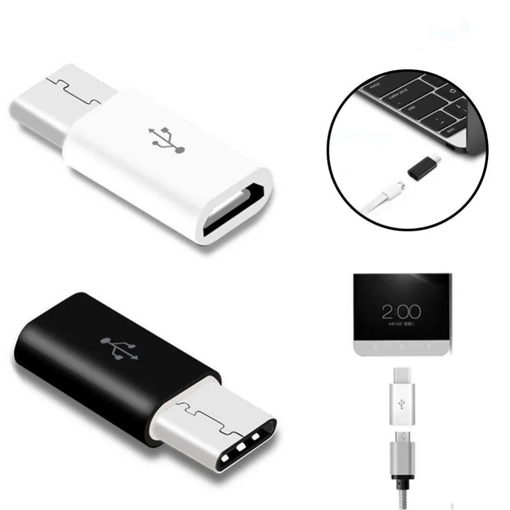 Быстрый Micro USB 3 1 Type C к конвертер портативный маленький зарядное устройство