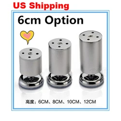 

US Shipping 2pcs 2.36 inch 60mm Space Aluminum Furniture Tea Table Shoe Cabinet Legs Feets Sofa Furniture Hardware Accessories