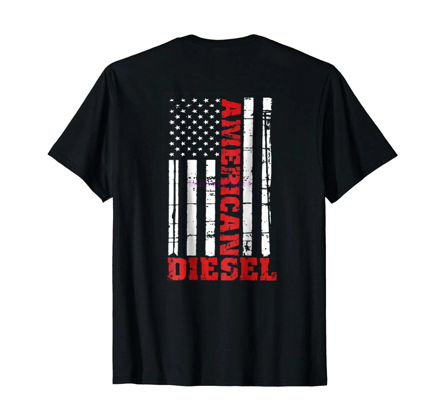 

DIESEL brand men shirt American Flag T Shirt Truck Turbo Brothers