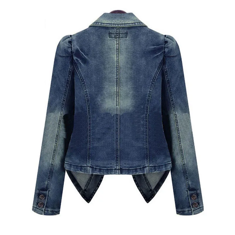 2019 Весна для женщин джинсовая куртка синий с длинным рукавом одноцветное пальто для будущих мам повседневное тонкий плюс размеры мод
