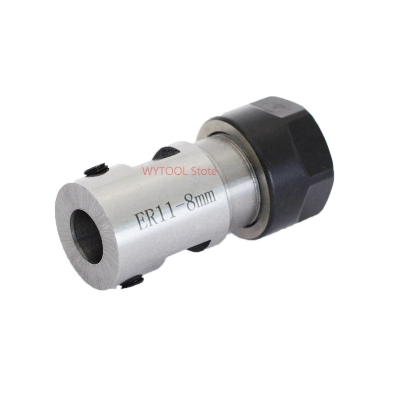 

ER11 Collet Chuck Motor Shaft Extension Rod Spindle Collet Lathe Tools Holder Inner 8mm For CNC Milling Boring Chuck handle
