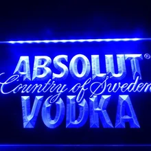 LE025-Absolut водка страна ШВЕЦИЯ Пивной неоновый бар светильник знак
