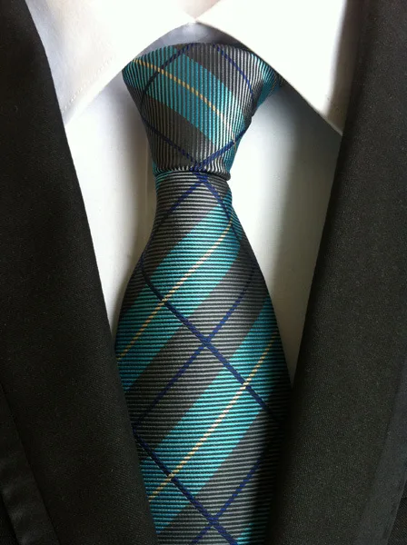Модель, клетчатый галстук высокой плотности, английский мужской галстук, 18 цветов - Цвет: 007