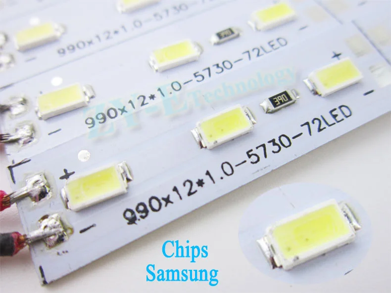 10 шт. * 50 см Светодиодная лента супер яркая 12 В постоянного тока 36 SMD 5630