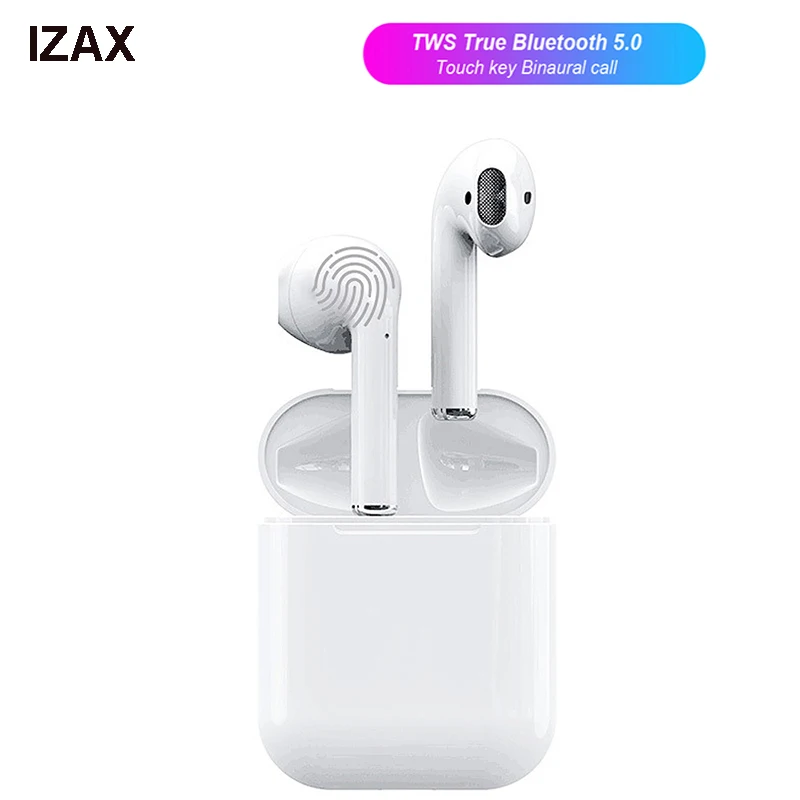 

i12 tws Bluetooth Earphone Wireless earphones Touch control Earbuds 3D Surround Sound & Charging case for iPhone Android phone