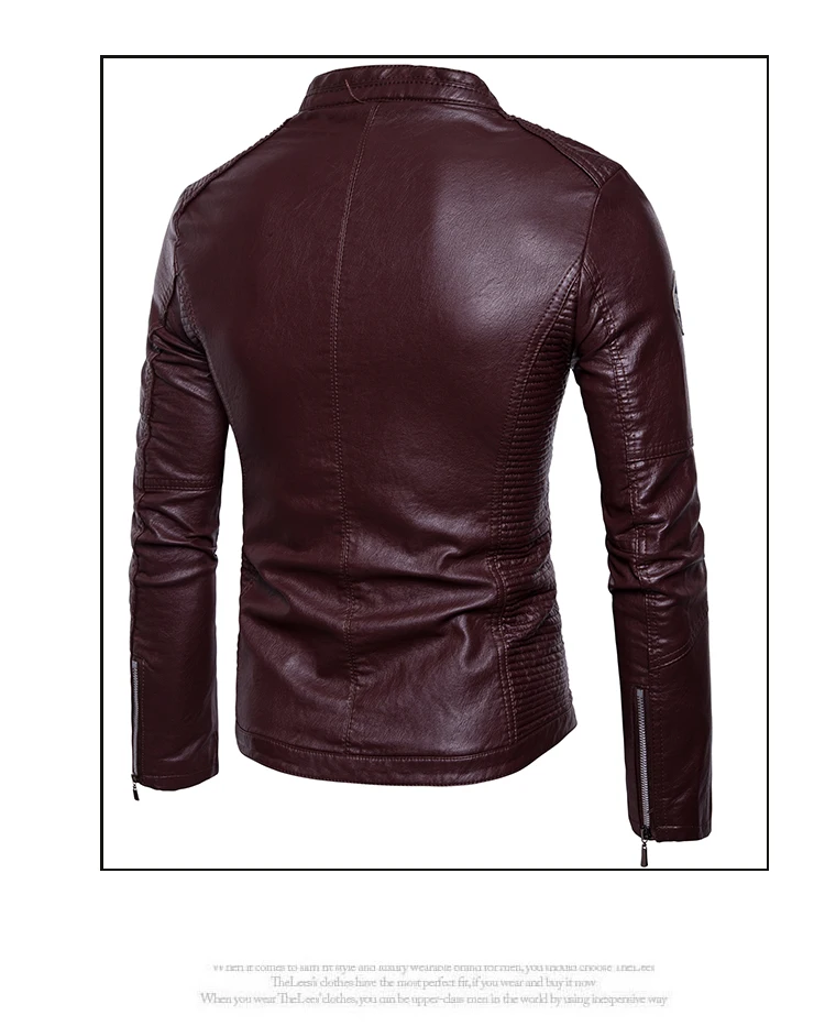 MYAZHOU осенние мужские кожаные куртки для отдыха с длинными рукавами, зимние ветрозащитные кожаные мото байкерские стильные толстые теплые куртки для мужчин