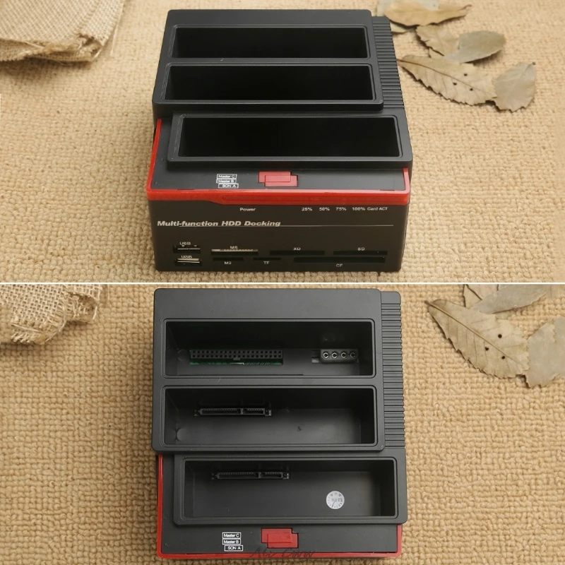 All in 1 USB 3.0 To SATA IDE External 2.5"/3.5" Hard Drive HDD Docking Station Card Reader EU/US Plug High Quality