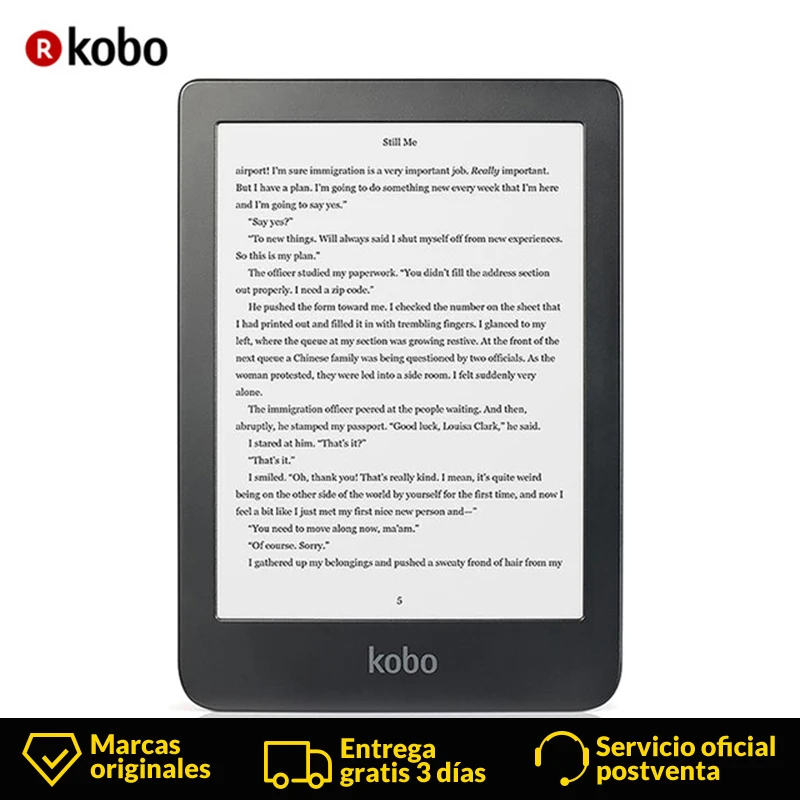 

Kobo Clara HD Ereader, 6&#39&#39, E Ink Carta, 8 GB, MicroUSB Negro