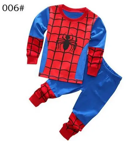 Детские пижамные комплекты с принтом героев мультфильмов; комплект одежды для сна для мальчиков; хлопковые пижамы с длинными рукавами для маленьких девочек; комплект одежды для детей - Цвет: style 8