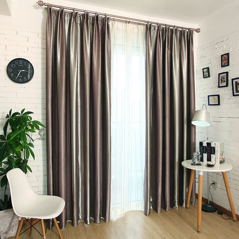 

European Style Blinds Stripes Blackout Fabric Curtain Window Curtains For Living Room Bedroom Fringe Curtain for Kitchen Panel
