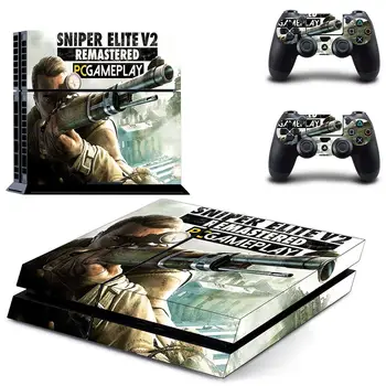 

Sniper Elite V2 Remastered Skin Sticker Decal for PlayStation 4 Console and 2 controller skins PS4 Stickers Vinyl Accessory