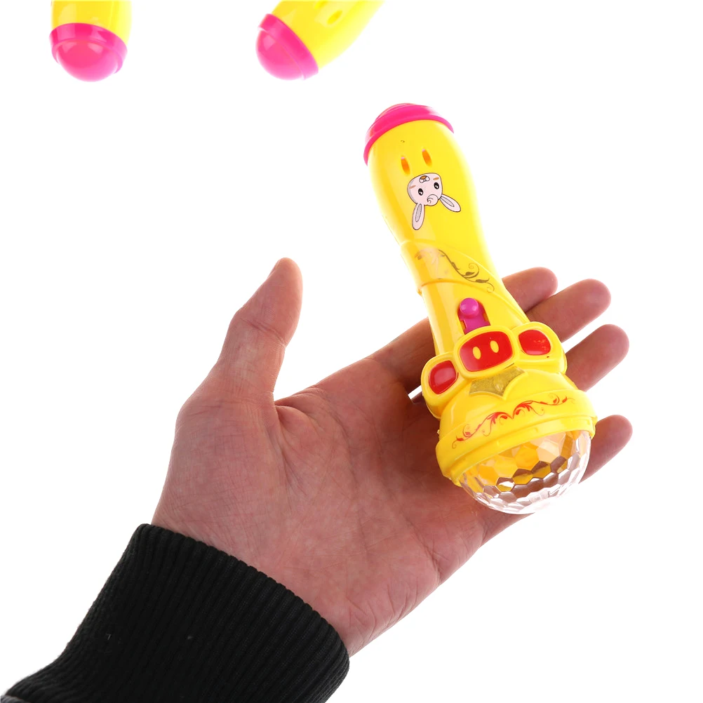 1 шт. Красочный Милый Свинья светодиодный светящийся микрофон Звездный фонарик игрушки мигает дети флэш-палка для детей