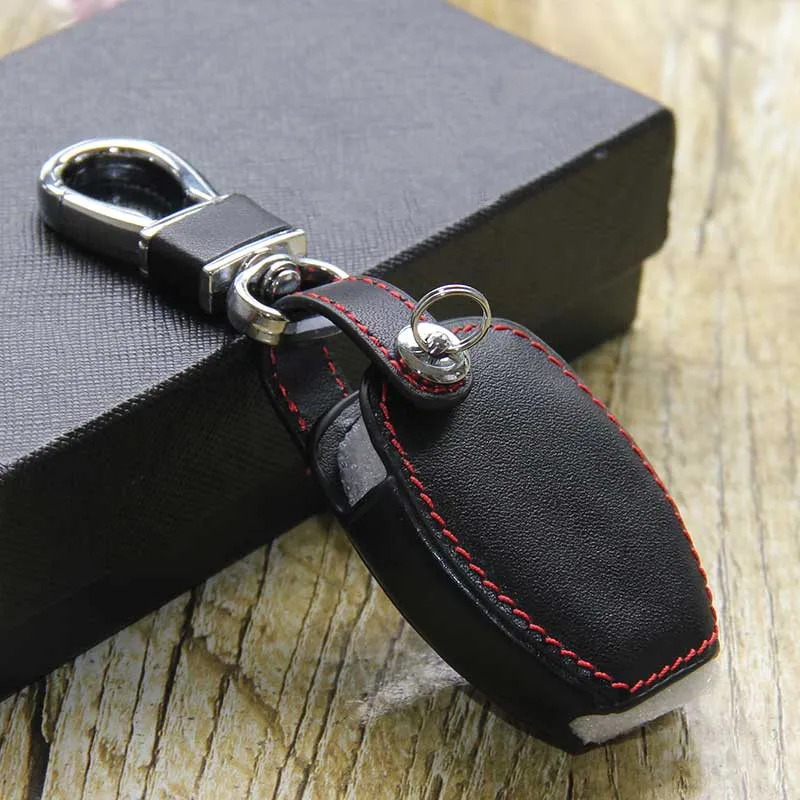 Leather-Key-Holder-Case-Rings-For-Mercedes-W124-W210-W210-W211-Amg-W204-C-E-S (1)_