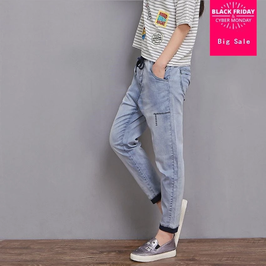 Blue De Bordado Parche Libras Elástico Agujero Marca Patrón Tamaño Light Wj2187 Vaqueros Mujer Plus Penci 6xl Moda Algodón 200 x8IRwfqnU