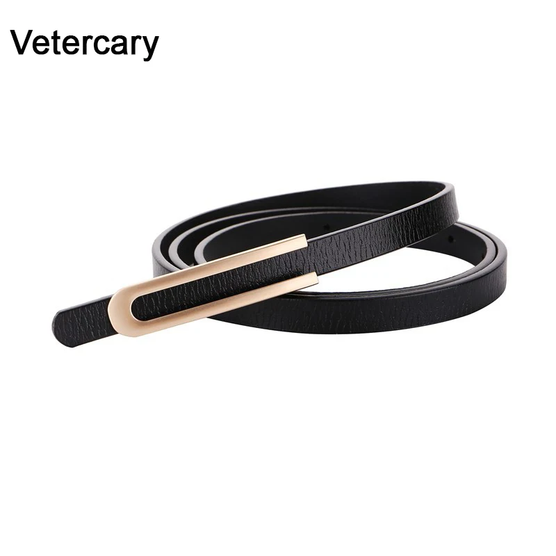 Soluo Women Retro No Holes Belt Alloy Buckle Belt for Dresses Square Alloy Waist Fiber Belts