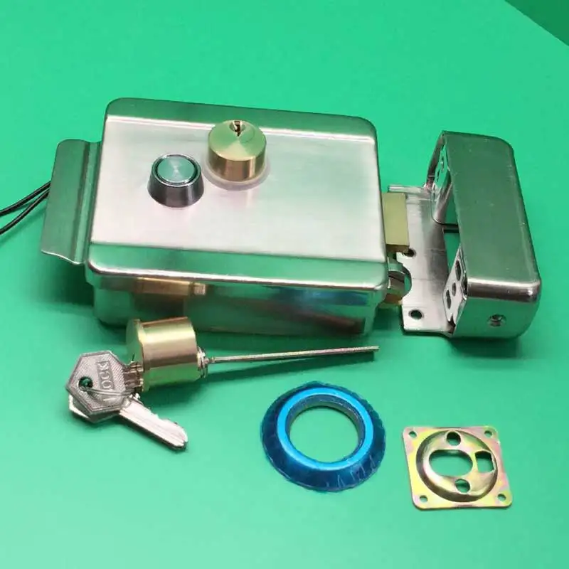 Electric Anti theft Control Release Rim Door Lock Fail Secure Steel