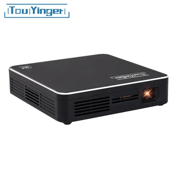 

Touyinger S7 DLP Pocket Projector USB Mirroring Portable Smartphone Projector Home Theater Support 1080p Video Beamer Battery