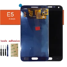 Купить онлайн Для Samsung Glaxy E5 e500f E500H e500m e500fn Дисплей ЖК-дисплей Экран сенсорный дигитайзер Сенсор Стекло Панель сборки + клей + наборы