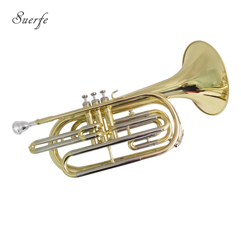 Buy Bb Key Marching Trombone with Hard Case Brass Body