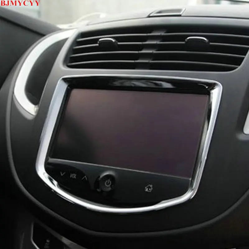 

BJMYCYY 1PCS ABS Decorative Frame of Automotive Central Control Display for Chevrolet Trax 2014 2015 2016