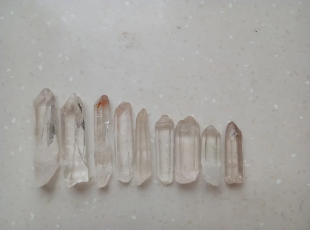 2,2 lb натуральный Lemurian Seed прозрачный кварцевый Кристал острый образец