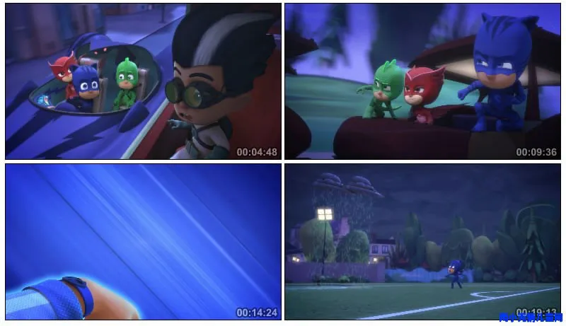 Pj Masks Costume Kids Catboy Owlette Gekko Cape With Masks Wristband Cartoon Superhero Cloak Cape Carnaval Costumes For Kids (1)