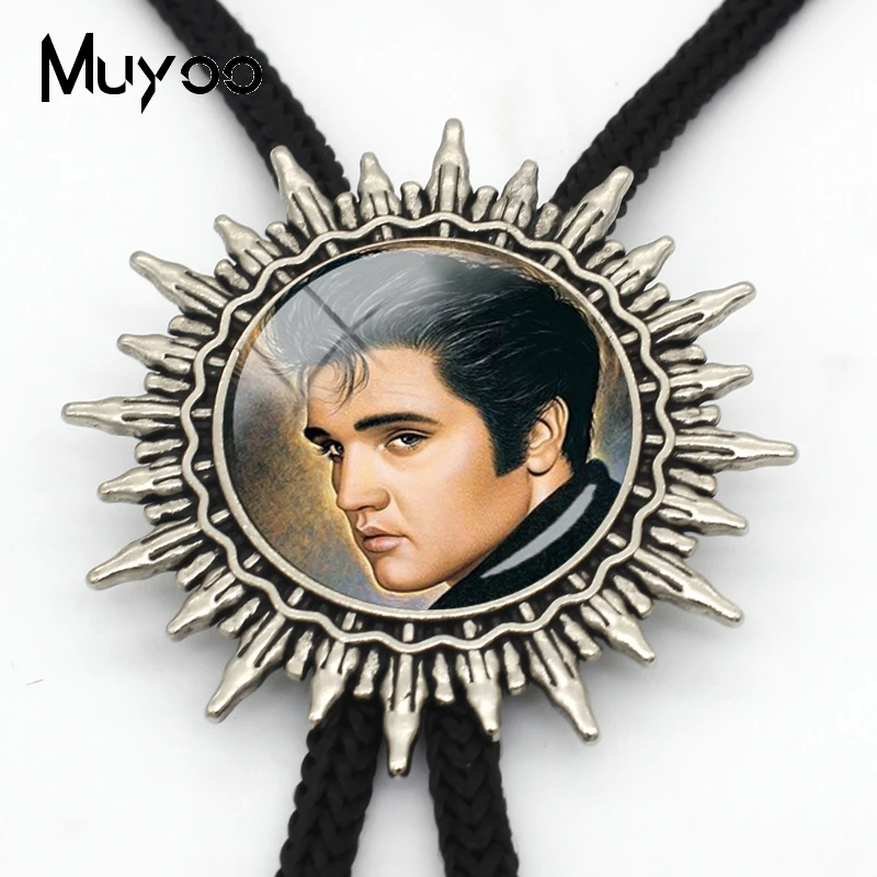 BOLO 0140 новый модный галстук Elvis Presley Bolo ручной работы стеклянный купол рок музыка