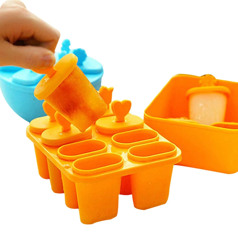 Hot Sale Kitchen DIY Tool Ice Cream Mold Frozen Ice Cube Mould Popsicle Maker
