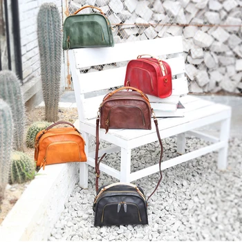 

YIFANGZHE Women Genuine Leather Bag , Top Quality Leather Handbags with Large Capacity