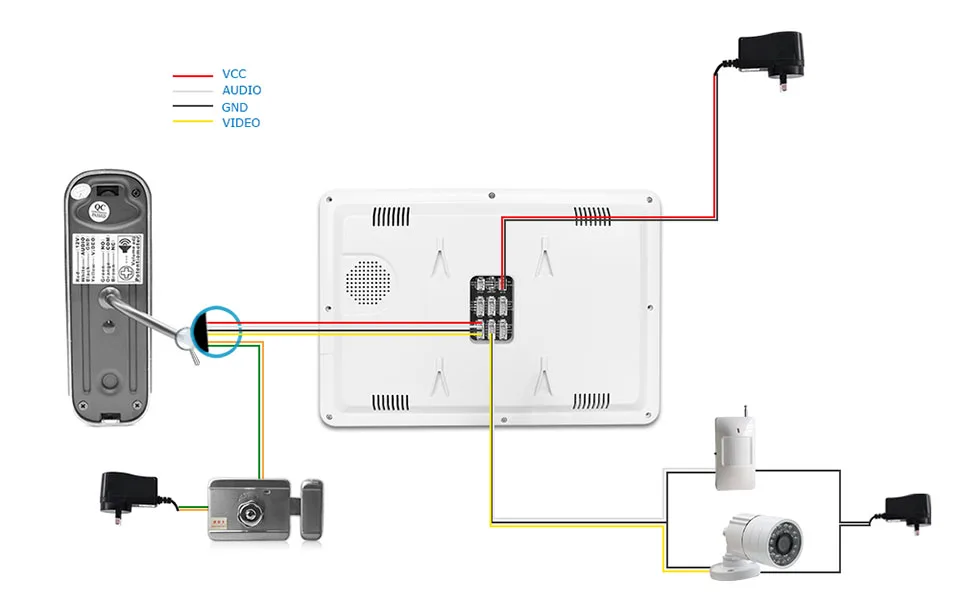 HomeEye 7 дюймов видео дверной телефон видеодомофон дверной звонок 1200TVL водостойкий Поддержка видеозаписи разблокировка двери 1 до 4 Система