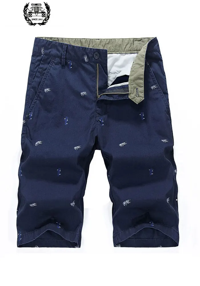 Летние пляжные шорты милитари новая брендовая одежда с принтом прямые мужские шорты Карго хлопковые мужские повседневные шорты с карманами ZDJP
